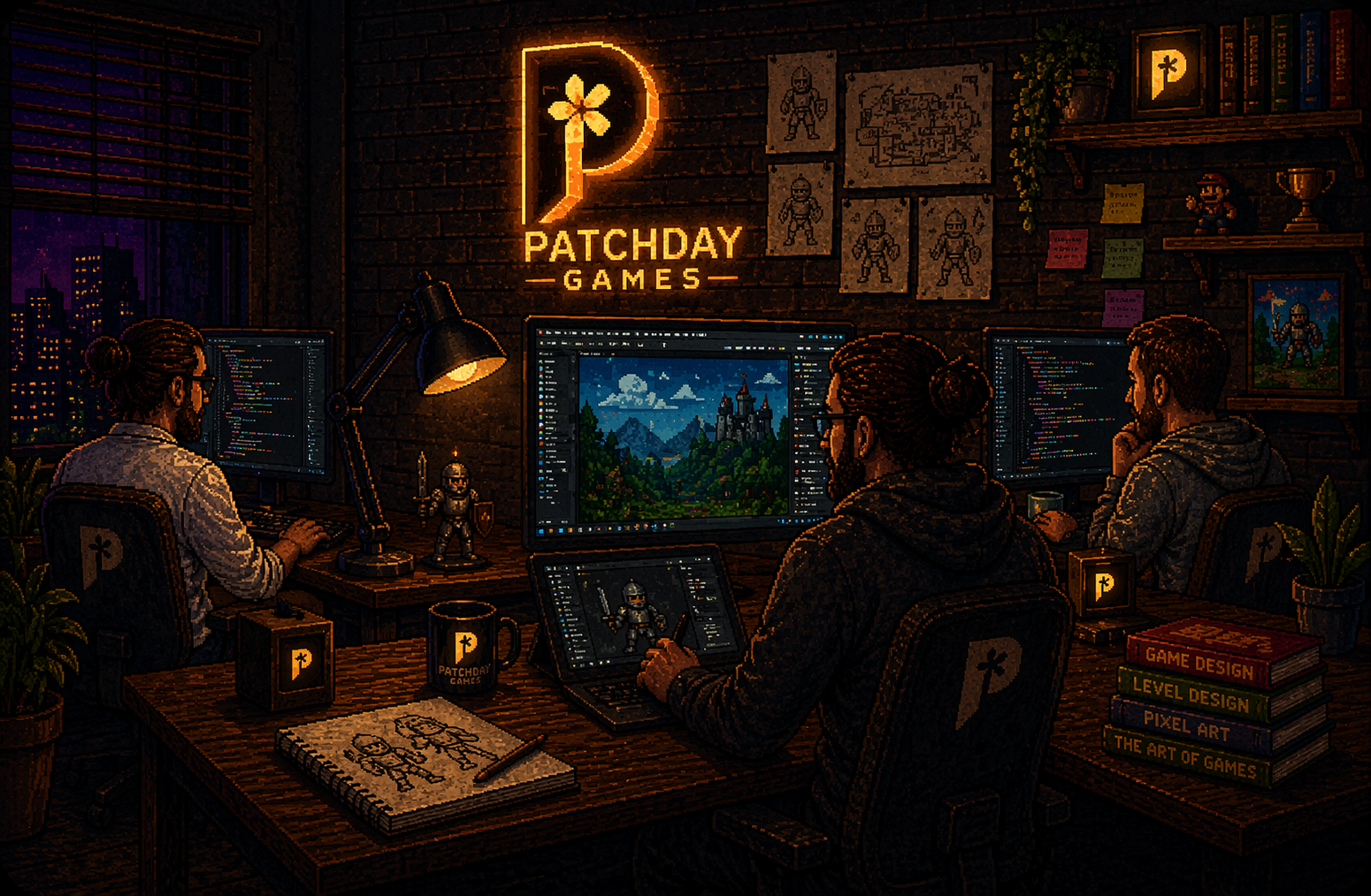 Patchday Games creative production and game development atmosphere